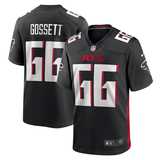 mens nike colby gossett black atlanta falcons game jersey